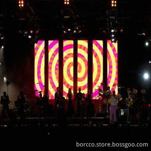 High-resolution Indoor Mesh Video Wall LED Curtain/Screen Display with 6,500K Color Temperature
